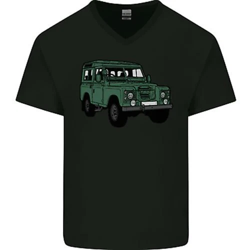 4X4 Off Road Roading 4 Wheel Drive Mens V-Neck Cotton T-Shirt