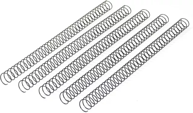 RAYSON Wire Spiral Binding Coils | 100 Pack | Black | 3:1 Pitch | 9.5 mm