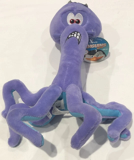 DREAMWORKS PENGUINS OF Madagascar Plush Toy DAVE Squid Octopus TALKING dreamworks-penguins-of-madagascar-plush-toy-dave-squid-octopus-talking