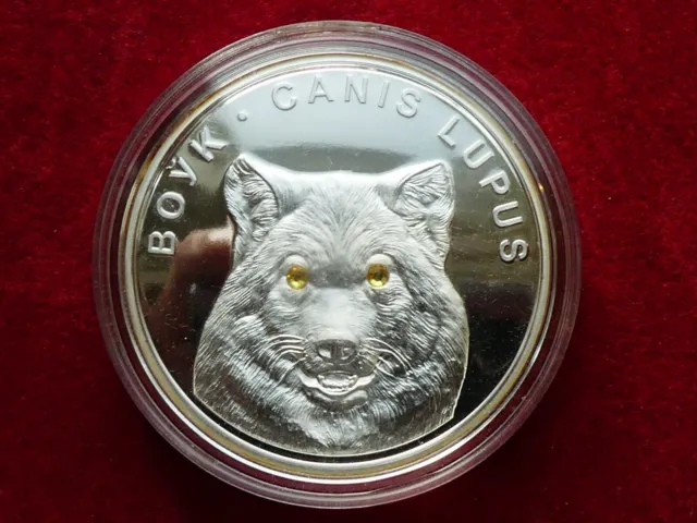 Belarus, 20 Rubel, 2007, PP , Wolf, 1 oz. Silber