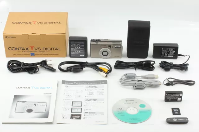 【Top MINT in Box】 Contax TVS 5.0MP Digital Camera Silver From JAPAN