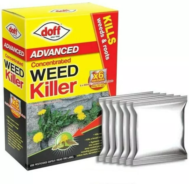 Extra Strong Weed killer Advanced Concentrated Doff Weed & Roots Killer Sachets