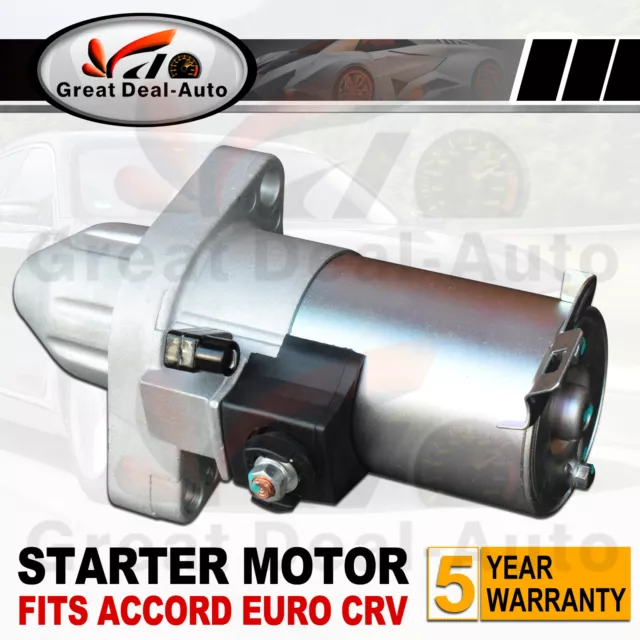 Starter Motor For Honda CRV CR-V RD RE RM Petrol 4CYL 2.4L PREMIUM TOP QUALITY