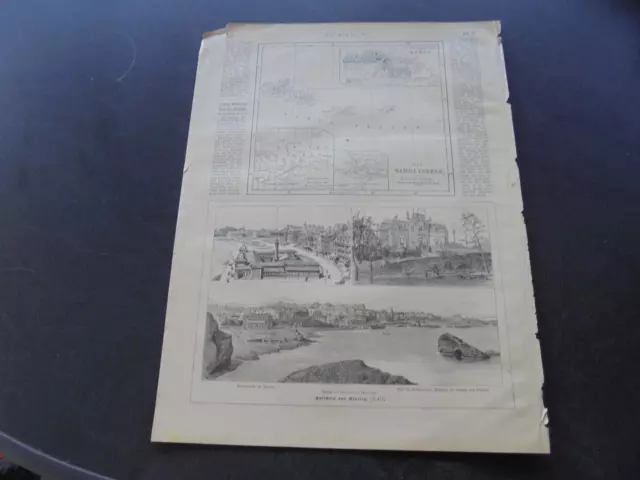 1889 Zeitungsdruck 472 / Samoa Inseln Kolonien / Biarritz 3