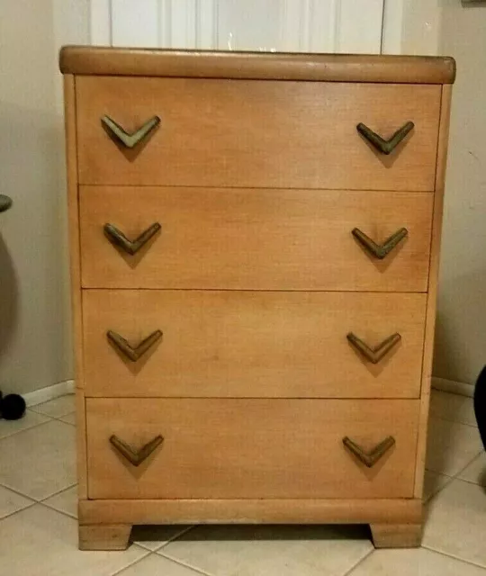Vtg 1950’s Mid Century Blonde Oak 4 Drawer Bedroom Dresser HARMONY HOUSE PickUp Vtg 1950’s Mid Century Blonde Oak 4 Drawer Bedroom Dresser HARMONY HOUSE PickUp