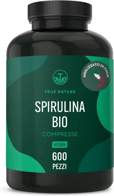 Spirulina Biologica - 600 Compresse BIO 500 Mg - 4.000 Mg Di Dosaggio Elevato -