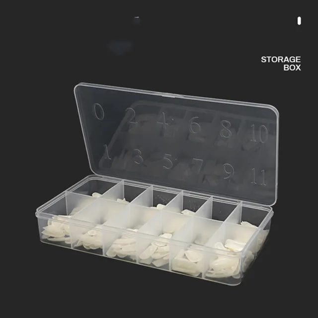 Plastic Storage Box Case Nail Art False Tips Gems 12 cell Makeup Empty Contai_d1 3