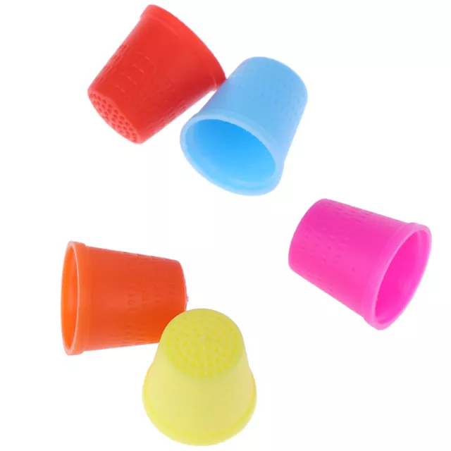 5Pcs Household Sewing DIY Tools Ring Thimble Finger Protector Craft Accessor_ F3