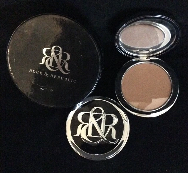 2 Rock & Republic NEW FULL SIZE Pressed Powder SHAMELESS contrived blush RARE!!!