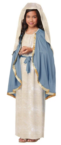 (S, Multi-Color) - Child Girl The Virgin Mary Costume by California Costumes