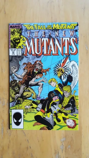 The New Mutants #59 (1988 Marvel Comics) 9.0 VF/NM | Fall of the Mutants