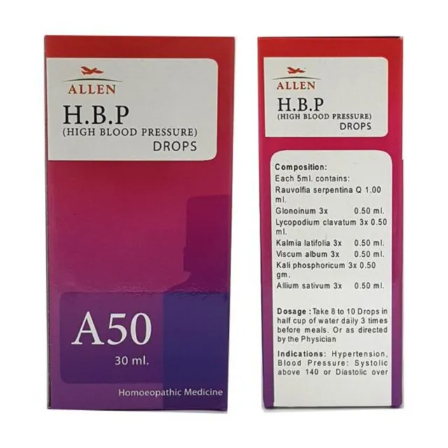 Allen A50 H. B.P Goccia Homoepathic Medicina 30 ML