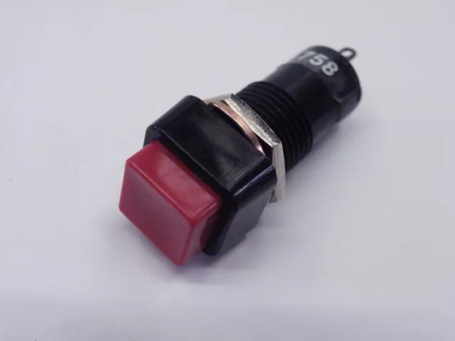 Push to Make n/o momentary Switch button Square Red RS331-758 7g EU17