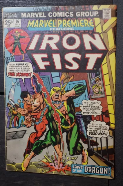 Marvel Premiere #16 1974 KEY! 2nd Appearance & Origin Of IRON FIST**Mid-Grade!**