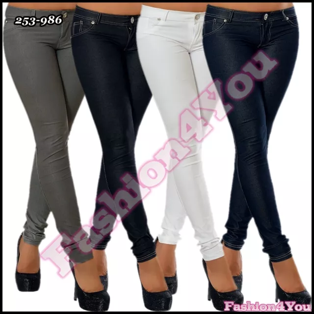 Sexy Ladies Skinny Treggings Women's Hipsters Office Pants Size 8,10,12,14 UK