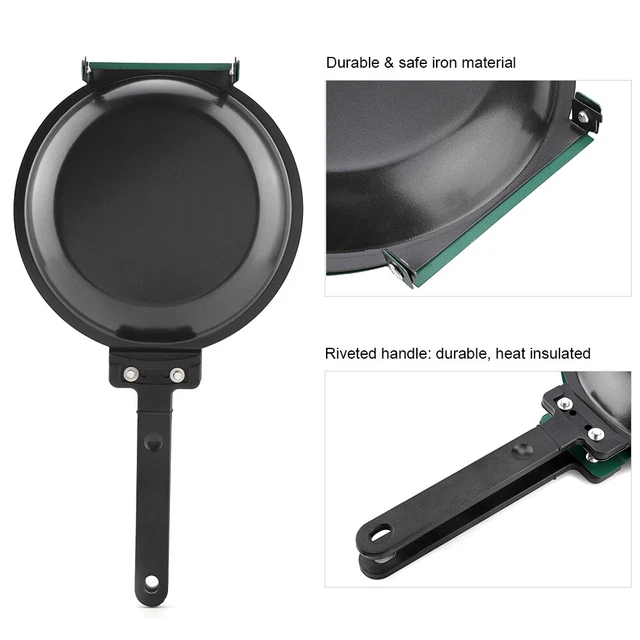 Double Side Non-stick Ceramic Flip Frying Pan Pancake Maker Household Cookware
