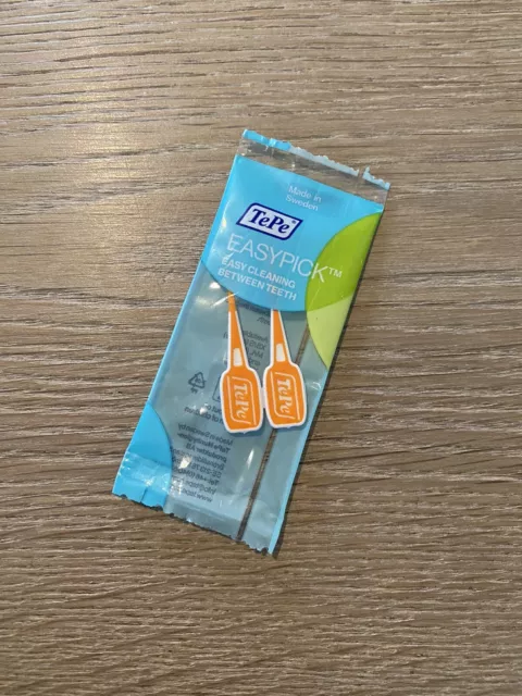 TePe Easy Pick Interdentalbürste, orange, Größe: XS/S, Packung (2 Stck.) x 50 = 100