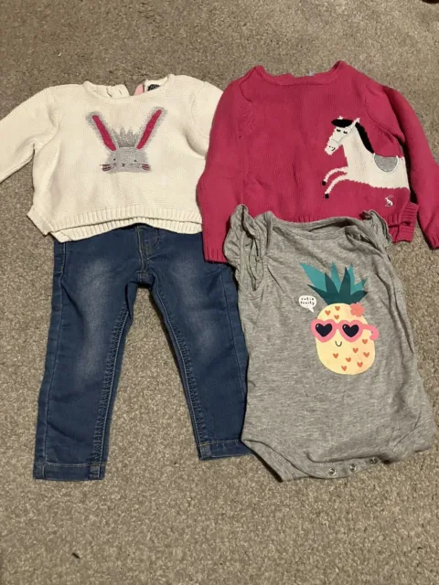 Joules Baby Girl Clothes Bundle 3-6 Months - x4 Items VGC