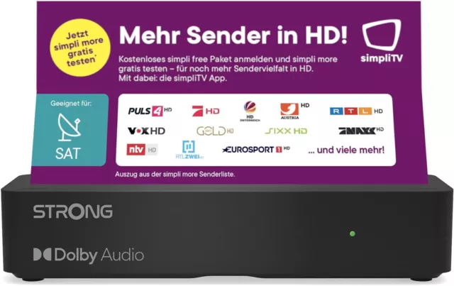 ORF HD Satelliten Receiver für ORF DIGITAL DIREKT und simpliTV Strong 7511 2