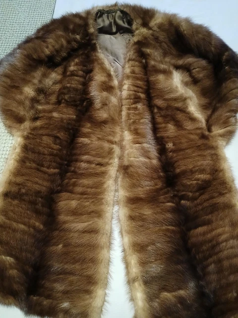 Étole/Cape En Fourrure Véritable Vintage - Années 50, Marron Clair, Excellent état - Très Chic Et élégant