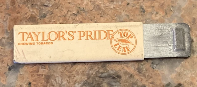 taylor's pride chewing tobacco VINTAGE TAYLORS PRIDE Chewing Tobacco Box Blade $8.50