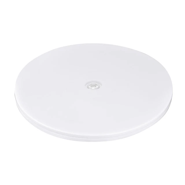 9" Giratorio Soporte con Acero Bolas Rodamientos Lazy Susan Base, Blanco