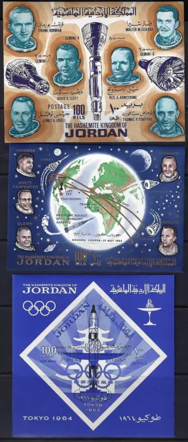Jordan 1965 Espace Astronautes Trois Souvenir Feuilles Sg 698 770 Tout Jamais
