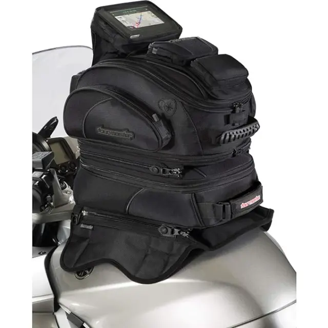 Open Box Tour Master Elite Strap Mount Tri-Bag Motorcycle Tank Bag - Black/OS