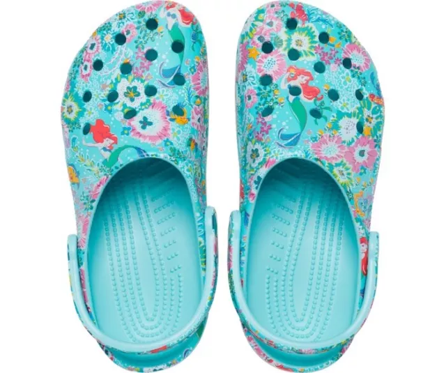 Crocs Vera Bradley Disney Ariel Little Mermaid Floral Classic Clog Size M5/W7