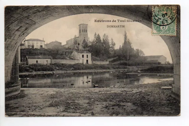 DOMMARTIN LES TOUL Meurthe et moselle CPA 54 the church and village view