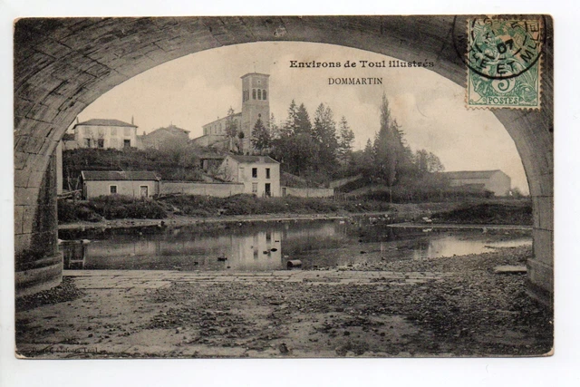 DOMMARTIN LES TOUL Meurthe et moselle CPA 54 l'église et vue du village