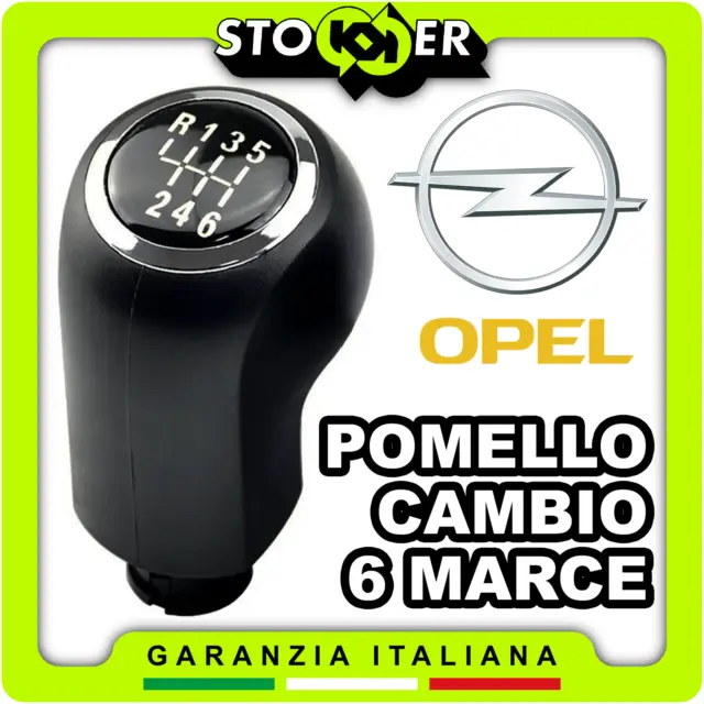 POMELLO LEVA CAMBIO MANUALE 6 MARCE PER OPEL Astra H Corsa D Zafira B Manopola