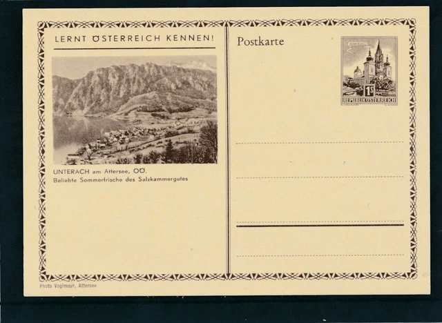 1,- Bauten Bildpost-Karte Unterach am Attersee, ungebraucht   (BPK6)