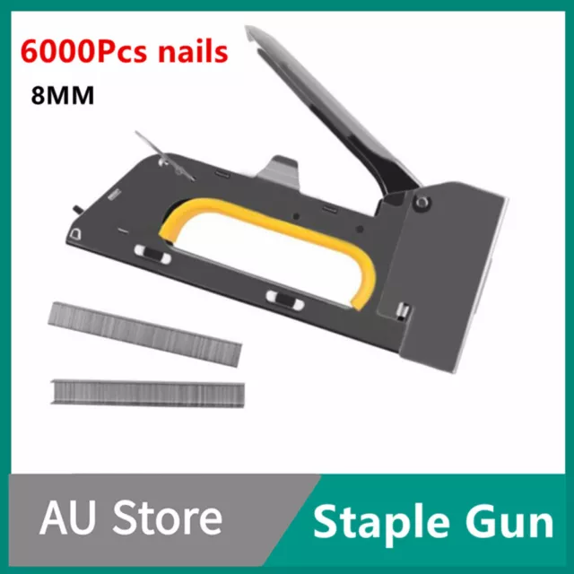 Staple Gun Heavy Duty Fastener tool Tacker and Staples upholstery stapler nails