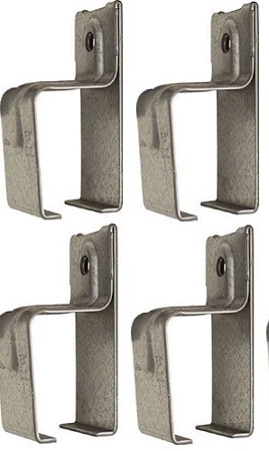 Stanley N104-349 Galvanized Single Barn Door Box Rail Brackets - Quantity of 4