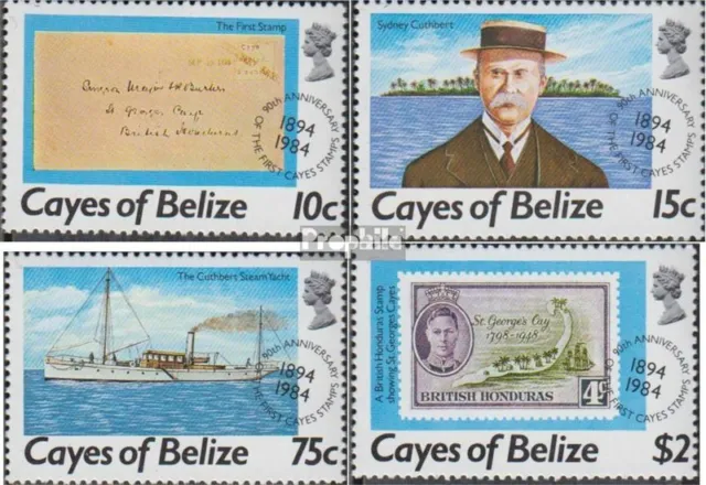 Cayes of belize 18-21 (compl.Edit.) neuf avec gomme originale 1984 Timbres