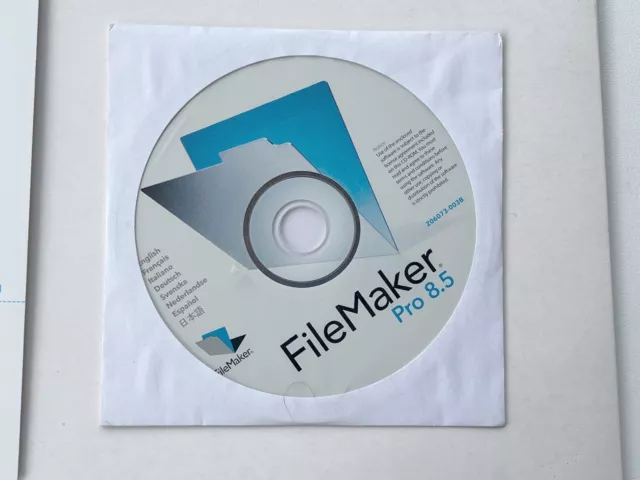 File Maker pro 8.5 - MAC WIN - MULTILANGUE - VINATAGE File Maker pro 8.5 - MAC WIN - MULTILANGUE - VINATAGE