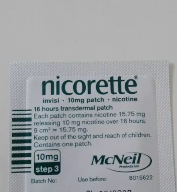 Nicorette Invisi 10 mg Patch - 42 x Schritt 3 lose Patches