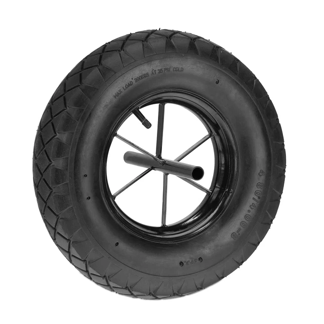 200 kg chargement solide pu mousse pneu 4.00-6 pour la brouette de roue