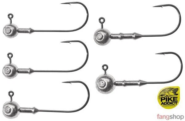 Gunki G ROUND PIKE LONG runder Jigkopf an langem Jighaken Hecht Zander Raubfisch