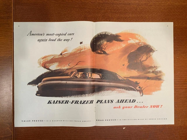 Magazine Ad* - 1948 - Kaiser-Frazer - (two-pages)