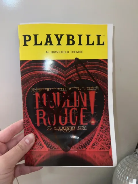 Moulin Rouge! The Musical Feb 2024 Broadway Playbill Boy George signed