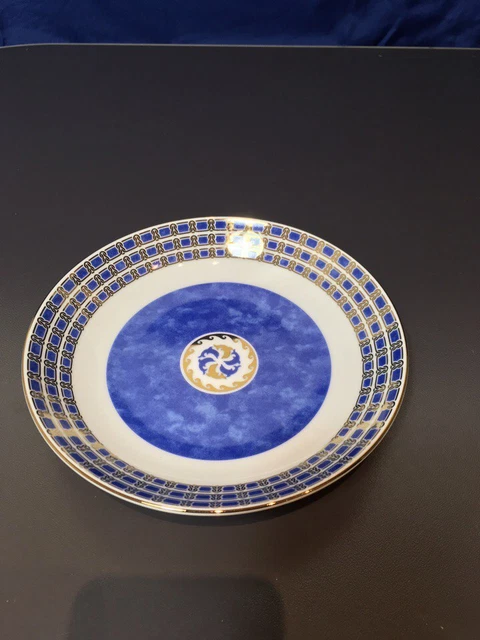 Plat Rond Christofle Paris Oceana Bleu Byzance - Diamètre 12 Pouces, Porcelaine - Neuf Jamais Utilisé
