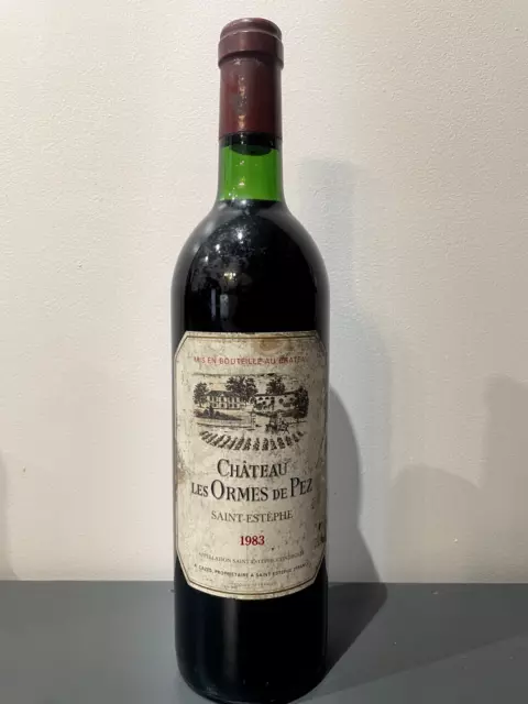 1983 Chateau Les Ormes De Pez  / 40 Ans / Bordeaux Saint Estephe