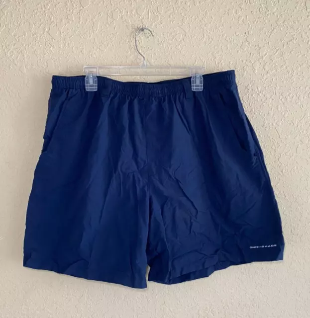 Columbia Mens PFG Backcast III™ Water Shorts Collegiate Navy Size XXL