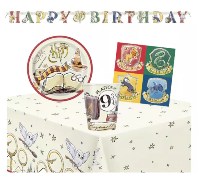 Harry Potter Party Tableware Decorations Harry Potter Kids Birthday Plates Cups