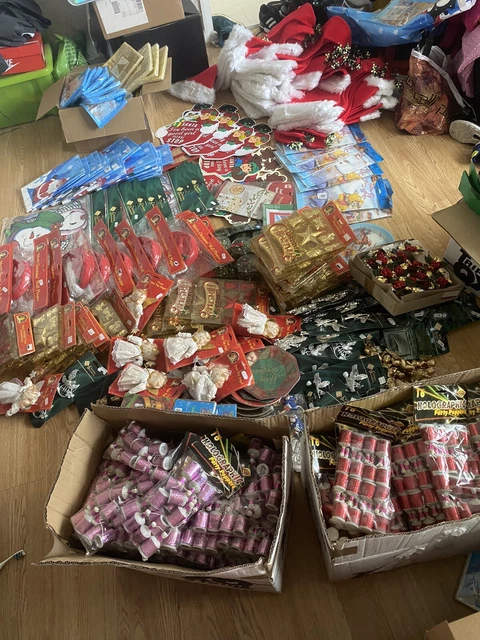 Job Lot Of New Christmas Decorations Shop Stock  Clearance Resale Santa