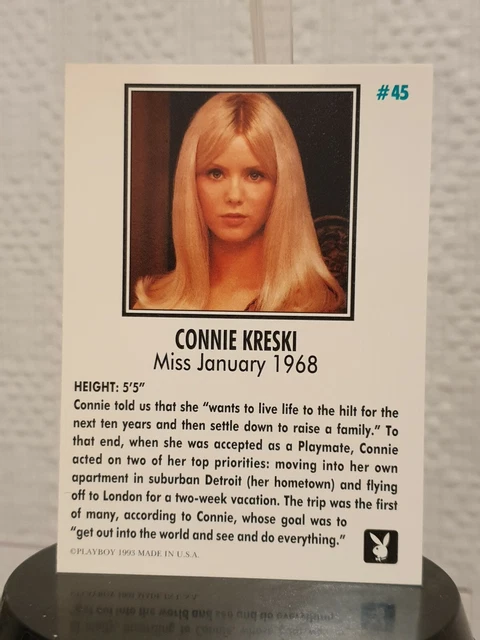 CARTE PLAYBOY CONNIE Kreski # 45 Miss January 1968 EUR 3,00 - PicClick FR