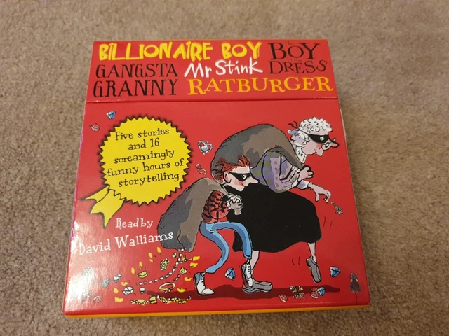 The World of David Walliams CD Story Collection - 14 CDs 5 Stories Audio Box Set