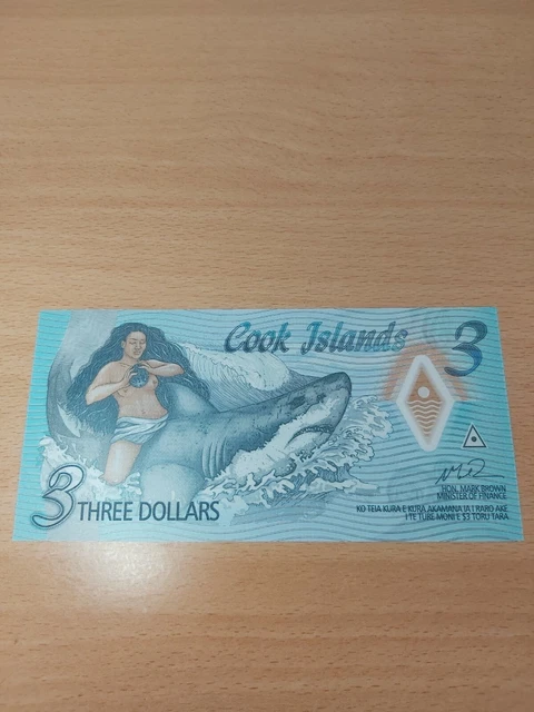 3 Dollars Cook Islands 2021 P NEW UNC